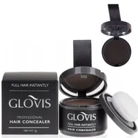 Glovis Haar Concealer DUNKELBRAUN - Ansatzpuder Haarverdichtungspuder Ansatz kaschieren Bartauffüllung