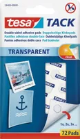 Tesa - Kleefpads Tack Obojstranný transparentný 72ks | Blow a 72 ks | 20 ks