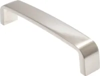 Möbelgriff BA 128mm, Griffe Küche, Küchengriff Edelstahloptik