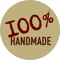 24x Sticker 100% Handmade (Motiv 12) 4cm Geschenk Aufkleber runde Spruch Etikett