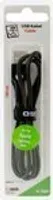 2GO USB Lade-/Datenkabel Lightning   1m   Nylon  schwarz