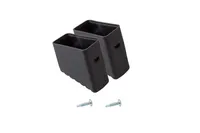Krause® MONTO Fußkappe (Paar) schwarz 40x20 mm, für MONTO  Tritte und Stufen-StehLeitern sowie CORDA Stufen-StehLeiter