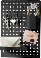 WENKO Wand Organizer Schwarz Memoboard Ablage Magnettafel Schlüssel Pinnwand