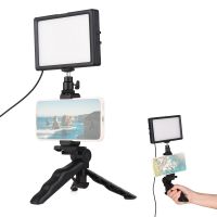 Andoer Desktop-Beleuchtungs-Kit Professionelle LED-Videoleuchte + verstellbares Stativ fuer Live-Stream-Vlog-Aufnahmen Videokonferenzen Produktfotografie Selfie Make-up