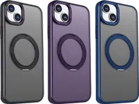 Mag Ring Otočné pouzdro kompatibilní s iPhone 14 Pro 6,1" Tmavě modré