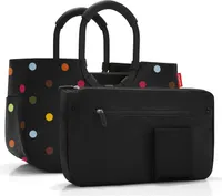 reisenthel loopshopper M, Einkaufstasche, Einkaufskorb, Tragetasche, Frame Dots, 12 L, OS7056