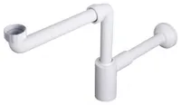 CRONO Waschtisch-Siphon, Platzsparend, 5/4" DN32, Weiß