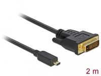 DELOCK HDMI Kabel HDMI micro D -> DVI(24+1) St/St 2.00m