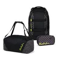 Satch Pack Dark Skate Schulrucksack Set 3tlg.