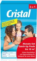 Cristal Water Care Kompletny Zestaw Miesięczny 3w1 Quick-Up Pool 10m³ 600g