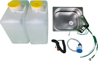 12V Camping Spüle Bausatz mit Kanister Spülbecken Waschbecken Wohnmobil – 9-tlg.