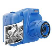 Denver KPC-1370 Blau Kinder Fotokamera mit Druckfunktion und Selfie-Linse – inklusive 64GB MicroSD-Karte