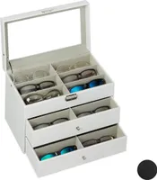 relaxdays Brillenbox für 18 Brillen
