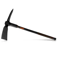 HECHT 909100 Spitzhacke mit Stiel Kreuzhacke | 91 cm Länge | Fiberglaskern | 2 cm Metallstärke