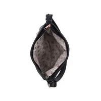 Rieker Damen Tasche Umhängetasche Farbakzente Schultertasche Lasercutoptik H1040, Farbe:Schwarz