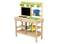 Playtive Outdoorküche Matschküche Echtholz Spielküche Kinderspielküche Küche NEU