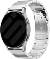 Strap-it Stahlarmband - Kompatibel mit Samsung Galaxy Watch Armband 42mm Ersatzarmband Edelstahl - Faltschließe - Hochwertiges Material - für Smartwatch 20mm Armband Silber