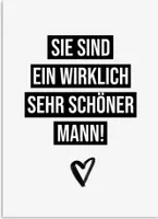Postkarte LIEBE sehr schöner Mann