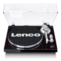 Lenco LBT-188WA - Plattenspieler mit Riemenantrieb, Bluetooth® und Anti-Skating, dunkelbraun