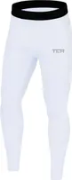 TCA Herren Leggings, Kompressionshose, Sporthose, Lang - Weiss, M