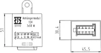 Steuergerät, Anhängevorrichtung 12V Anhängermodul