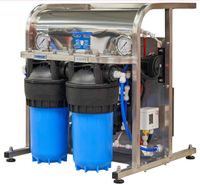 OsmoControl IKU100 Kompakt Umkehrosmoseanlagen Reinstwasseranlage Osmoseanlage Trinkwasseraufbereitung mit Fernzugriff - Edelstahlausführung + Remineralisierung