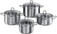 Silit Kochtopf-Set Diamant 4tlg. aus 18/10 Edelstahl mit SiliTherm-Allherdboden