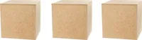 Dekosäule Unlackiertes MDF - Blumensäule für Wohnzimmer - Blumenständer - Podest Deko für Figuren - Pflanzenständer - Deko Wohnzimmer 20x20x20-3 Stück