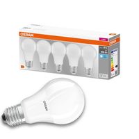 Osram LED Lampe ersetzt 60W E27 Birne - A60 in Weiß 8,5W 806lm 4000K 5er Pack