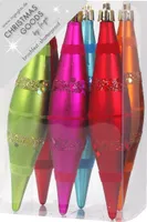 Christbaumschmuck Eiszapfen 15cm Kunststoff 6er Set - Mille Fiori