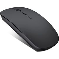 Bluetooth-Maus, wiederaufladbare, leichte, kabellose Maus, kompatibel mit MacBook Pro/Air/Android/iOS Tablet/Laptop/PC/Mac/Computer, Schwarz