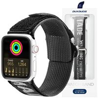 Dux Ducis Armband (Outdoor-Version) Apple Watch Ultra-Armband, SE, 9, 8, 7, 6, 5, 4, 3, 2, 1 (49, 45, 44, 42 mm), nylonový pásek na ruku, černý a stříbrný