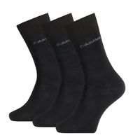 Calvin Klein Herren Socken, 3er Pack - Kurzsocken, One Size Schwarz 40-46