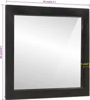 vidaXL Koupelnové zrcadlo 55x1x60 cm sklo a masivní dřevo mango