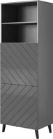 Abeto skříň 60X40Xh176,5 Grafit/Grafit lesklý