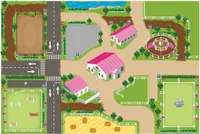 Spielteppich Reitschule XXL 100x150cm