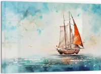 DEQORI Küchenrückwand Glas 60x40 cm 'Meeresträumerei' Spritzschutz Bad Rückwand Küche