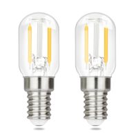 ZMH E14 LED Warmweiss Glühbirnen Vintage - T22 LED Leuchtmittel Lampe E14 Birnen 2W 2700K Light Bulbs Retro Edison, 2 Stück