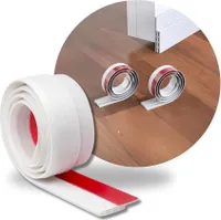 Perfect Cover Tür-Zugluftstopper- 100cm x 5cm - Windstopper-Wärmedämmung-Insektenschutz - Energiesparende Schalldämmung und Kälteschutz-(Transparent)