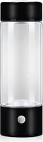 420 ml wiederaufladbare tragbare Wasserstoff-Wasserflasche, Schwarz