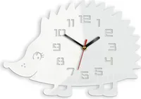 ModernClock, Wanduhr, Wanduhr für Kinder, weißer Igel, stille Wanduhr