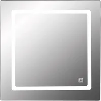 Zrkadlo do kúpeľne s osvetlením Modern LED 65x60 cm s vypínačom a podložkou proti zahmlievaniu