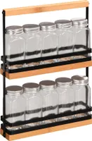 Organizer na przyprawy, szklane pojemniczki 100 ml