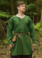 Wikinger Tunika, Viborg authentische Rekonstruktion, grün - Baumwolle Mittelalter LARP Kostüme Kleidung Größe: XL