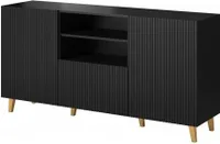 Komoda PAFOS 150x40x82 czarny mat