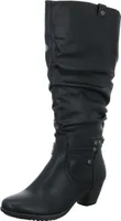 Alyssa Damen-Schaftstiefel gefüttert Schwarz, Farbe:schwarz, EU Größe:39