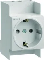 Hager SNS016 16A Schutzkontakt Steckdose Verteilereinbau