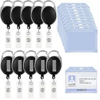 officegurus® Case zum Umhängen 4x Ausweishalter mit ausziehbarem