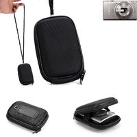 K-S-Trade Hardcase Kamera-Tasche Foto-Tasche kompatibel mit Canon IXUS 285 HS für Kompaktkamera Gürteltasche Case Schutz-Hülle
