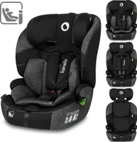 Lionelo Levi One i-Size Autositz, neueste Sicherheitsnorm R129 i-Size, universelle Passform, passt in alle Autos - Schwarz